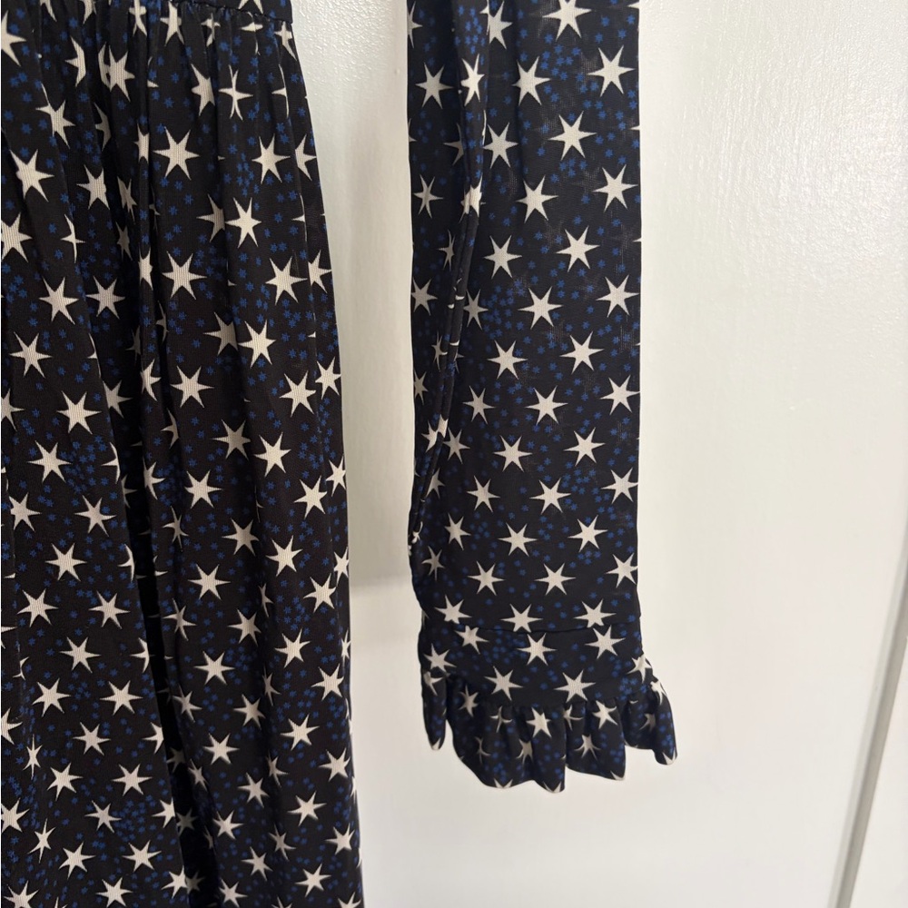 STINE GOYA Black and White Star Long Sleeve Dress - Picture 3 of 5